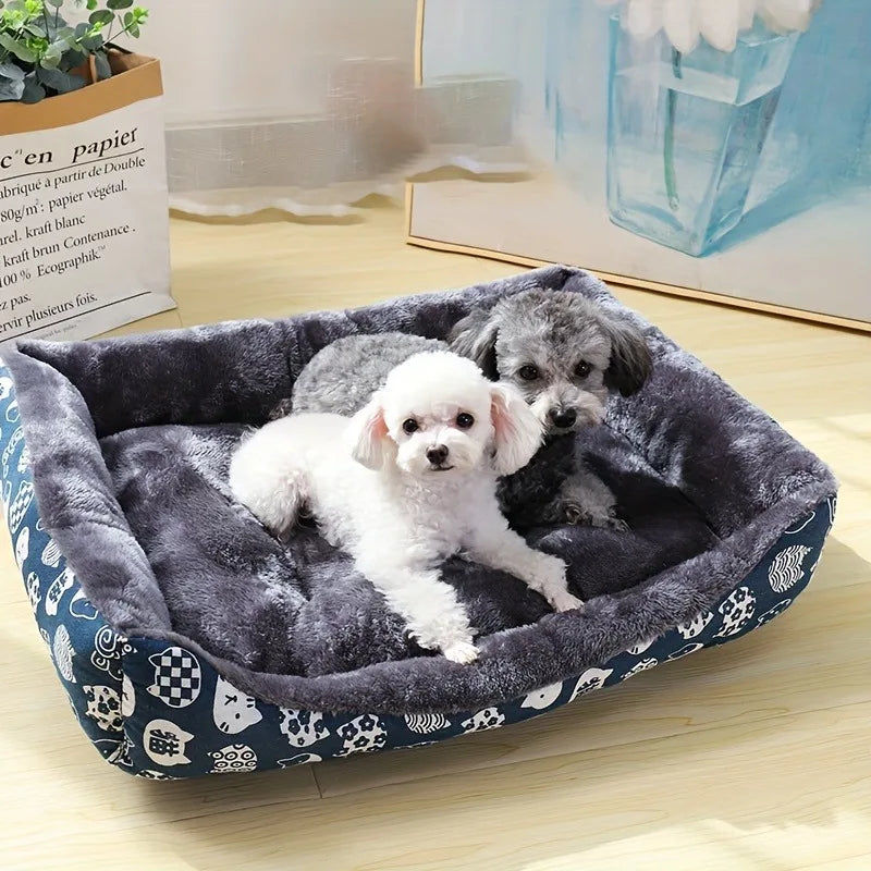 Small to Large Pet Dog Bed Sofa Mats Blue
