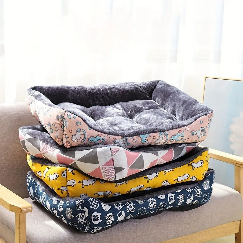 Small to Large Pet Dog Bed Sofa Mats Blue