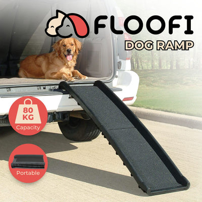 FLOOFI Foldable Non-Slip Surface Dog Ramp for Car FI-RS-100-XDP