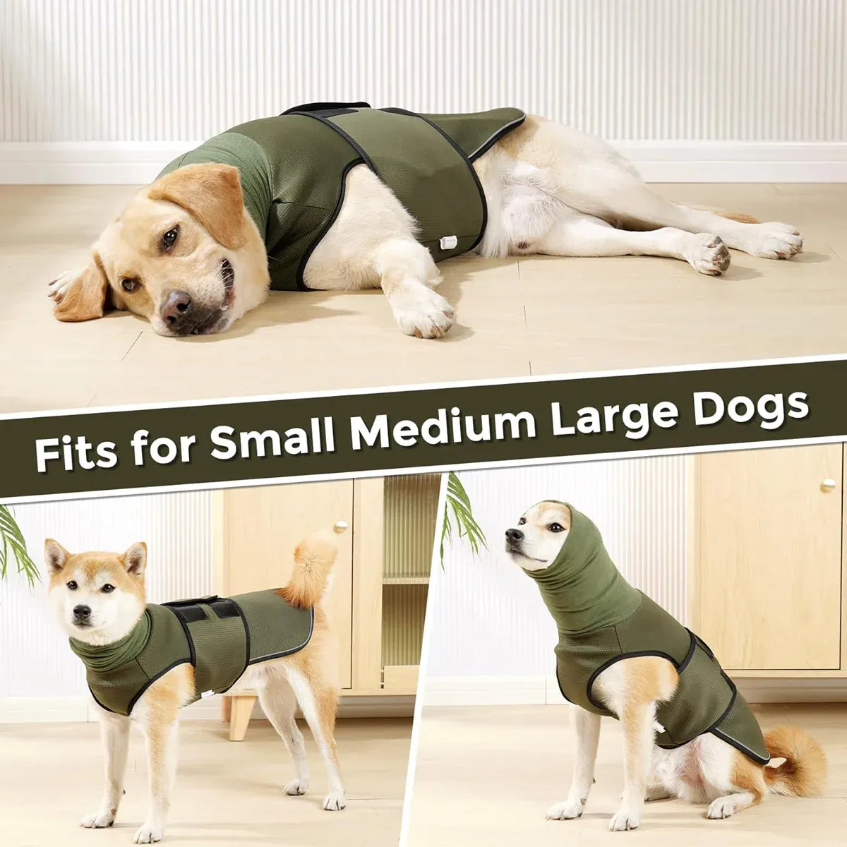 Calming Dog Vest for Stress Relief Travel Thunder Wrap Jacket for Medium Large Dogs - XXL