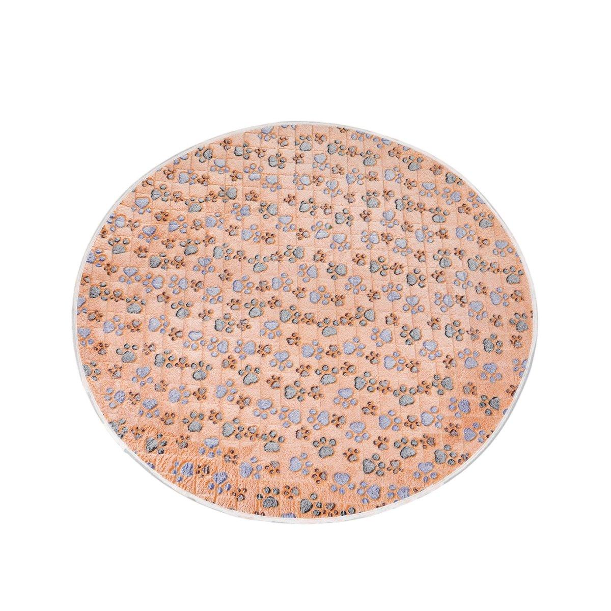 Waterproof Dog Pads Round Diaper Pads Pet Training Pads for Puppies and Dogs - White-55cm