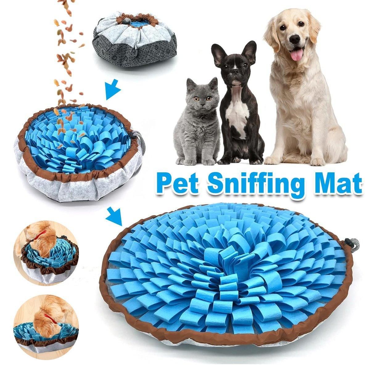 Pet Sniffing Mat Dog Training Slow Feeder Puzzle Toys Interactive Snuffle Mat