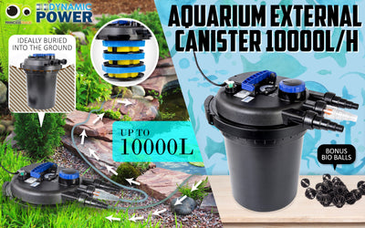 Combo Aquarium Garden Filter 10000L/H + Submersible Water Pump 16000L/H