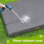 i.Pet Dog Bed Large Water-resistant Egg Crate Foam Orthopedic Pet Mat Grey