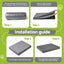 i.Pet Dog Bed Large Water-resistant Egg Crate Foam Orthopedic Pet Mat Grey