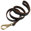 Genuine Leather Dog Leash Large Dogs Pet Walking Leash Training Leads 110cm Length Width 1.6 / 2.0cm Black Brown Colors