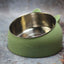 Cat Dog Bowl 15 Degrees Raised Stainless Steel Non Slip Tilt Safeguard