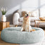 i.Pet Pet Bed Dog Cat 110cm Calming Extra Large Soft Plush Light Grey