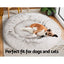 i.Pet Pet Bed Dog Cat 110cm Calming Extra Large Soft Plush White Brown