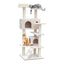 i.Pet Cat Tree 134cm Tower Scratching Post Scratcher Wood Condo House Bed Beige