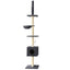 i.Pet Cat Tree 260cm Tower Scratching Post Scratcher Floor to Ceiling Cats Bed Dark Grey