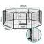 i.Pet 32" 8 Panel Dog Playpen Pet Exercise Cage Enclosure Fence Play Pen