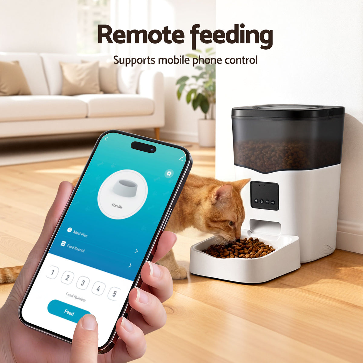 i.Pet Automatic Pet Feeder Dog Cat Feeder Wifi 3L Auto Smart Food Dispenser