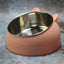 Cat Dog Bowl 15 Degrees Raised Stainless Steel Non Slip Tilt Safeguard