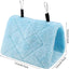 1 Piece Plush Parrot Hammock Winter Warm Hanging Bed Blue