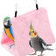 1 Piece Plush Parrot Hammock Winter Warm Bed Pink