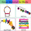 8 pieces - Bird toys - Parrot toys - Parrot swing set - Chew toys - Wooden bells Hanging toys - Pet toys - for Conures, Cockatiels, Lovebirds, Small parakeets, Budgies, Finches - Multicolor