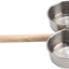 Bird Perch with Feeder CupsBowls Stainless Steel Odorless with Holder Hanger for Outside Durable Water Food Dispenser for Parakeet Cockatiel Conure African Grey Macaw Cage Accessories (B-20CM)