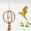 Bird Swing Perch Stand Cotton Rope 2 Two Rings Toy for Parrot Budgie Parakeet Cockatiel Conure Lovebird Finch Canary Cockatoo African Grey Macaw Eclectus Amazon Cage Accessories