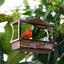 Stainless Steel Window Bird Feeder with Suction Cups, Transparent Weather-Resistant Feeding Station for Watching Small Wild Birds