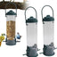 2 Pieces Bird Feeder House, Outdoor Bird Feeders, Hanging Tubular Bird Feeders for the Garden, Tubular Bird Feeders for Outdoor Use, 29x14x6.5 cm