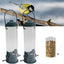 2 Pieces Bird Feeder House, Outdoor Bird Feeders, Hanging Tubular Bird Feeders for the Garden, Tubular Bird Feeders for Outdoor Use, 29x14x6.5 cm