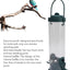 2 Pieces Bird Feeder House, Outdoor Bird Feeders, Hanging Tubular Bird Feeders for the Garden, Tubular Bird Feeders for Outdoor Use, 29x14x6.5 cm