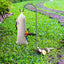6 Pieces White Finch Sock Feeders, Thistle Seed Hanging Bird Feeder Bags for Outdoor Garden Yard Wild Birds, 4.7 x 11 in