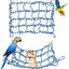 Hammock Climbing Net for Small Animals and Birds, Blue, 32 x 25 cm