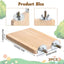 3 Pcs Bird Perch Platform Wooden Stand for Parrots Parakeets Budgies Cockatiels Bird Cage Accessories, Rectangular