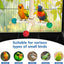 Bird Perch Toys, Interactive Wooden Rotating Stand with Smooth Spinning Design, Bird Cage Accessories for Parrots, Parakeets, Budgies, Lovebirds