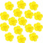 16 Pieces Hummingbird Feeders Replacement Flowers, Feeding Ports Pet Bird Feeder Replacement Parts Bee Guards for Outdoors Hanging Hummingbird Feeder, Fit in 7 mm/ 0.28" Holes(Yellow)