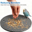 2 PCS Bird Foraging Toys, Soft Bird Slow Feeder Mats, Silicone Bird Foraging Mat, Interactive Foraging Birds Toys for Parakeet, Cockatiel, African Grey, Conure, Budgies