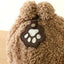 Pet Hair Storage Bag 3pcs Leather Cat Paw Keychain Portable Pet Hair Memorial Keepsake Keyring for Pet Commemorative
