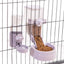 Automatic Food Water Dispenser Set Pet Feeder Bowl Set for Cage Light Blue