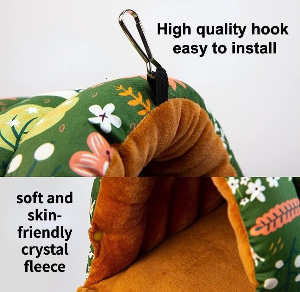 Parrot Hammock Warm Bird Nest Hanging Bed Large Mustard - M