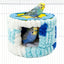 Cozy Hanging Bird Nest for Small Parrots – Warm, Soft, and Secure Hideaway with Removable Pad, Perfect for Budgies, Lovebirds, and Conures in Winter or Stress Relief (Blue)