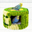 Cozy Hanging Bird Nest for Small Parrots – Warm, Soft, and Secure Hideaway with Removable Pad, Perfect for Budgies, Lovebirds, and Conures in Winter or Stress Relief (Blue)