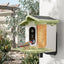 Smart Bird Feeder with 2K-4K Ultra HD AI Bird Recognition, Solar-Powered Outdoor Camera Feeder for Garden, Balcony, or Tree Mounting, Ideal for Bird Watching Enthusiasts and Backyard Wildlife Lovers (1080P, Apricot)