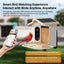 Smart Bird Feeder with 2K-4K Ultra HD AI Bird Recognition, Solar-Powered Outdoor Camera Feeder for Garden, Balcony, or Tree Mounting, Ideal for Bird Watching Enthusiasts and Backyard Wildlife Lovers (2.5K, Apricot)