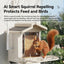 Smart Bird Feeder with 2K-4K Ultra HD AI Bird Recognition, Solar-Powered Outdoor Camera Feeder for Garden, Balcony, or Tree Mounting, Ideal for Bird Watching Enthusiasts and Backyard Wildlife Lovers (2.5K, Green)