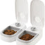 CARLA HOME 2 Meal Automatic Pet Feeder with Timer for Cat & Dog Wet & Dry Food (Dual Bowl 700ML)