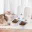 CARLA HOME 2 Meal Automatic Pet Feeder with Timer for Cat & Dog Wet & Dry Food (Dual Bowl 700ML)