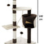 CARLA HOME 140cm Cat Tree for Indoor Cats with Plush Perch, Sisal Scratching Posts & Condo for Kittens & Adult Cats (Beige)
