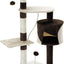 CARLA HOME 140cm Cat Tree for Indoor Cats with Plush Perch, Sisal Scratching Posts & Condo for Kittens & Adult Cats (Beige)