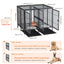 52 XXXL Heavy Duty Dog Cage Large Breed Kennel on Wheels