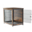 Medium Wooden Dog Crate Kennel 80.5x59x70cm End Table Nightstand