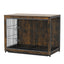 Large Wooden Dog Crate Kennel End Table Nightstand 100x59x74cm