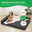 Rooster Farms Supportive Dog Bed XL Grey - Egg Crate Foam Waterproof Mattress
