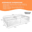 Rooster Farms 2.3m x 1.15m PVC Dog Whelping Box + Playpen Kit - Anti-Crush Rail